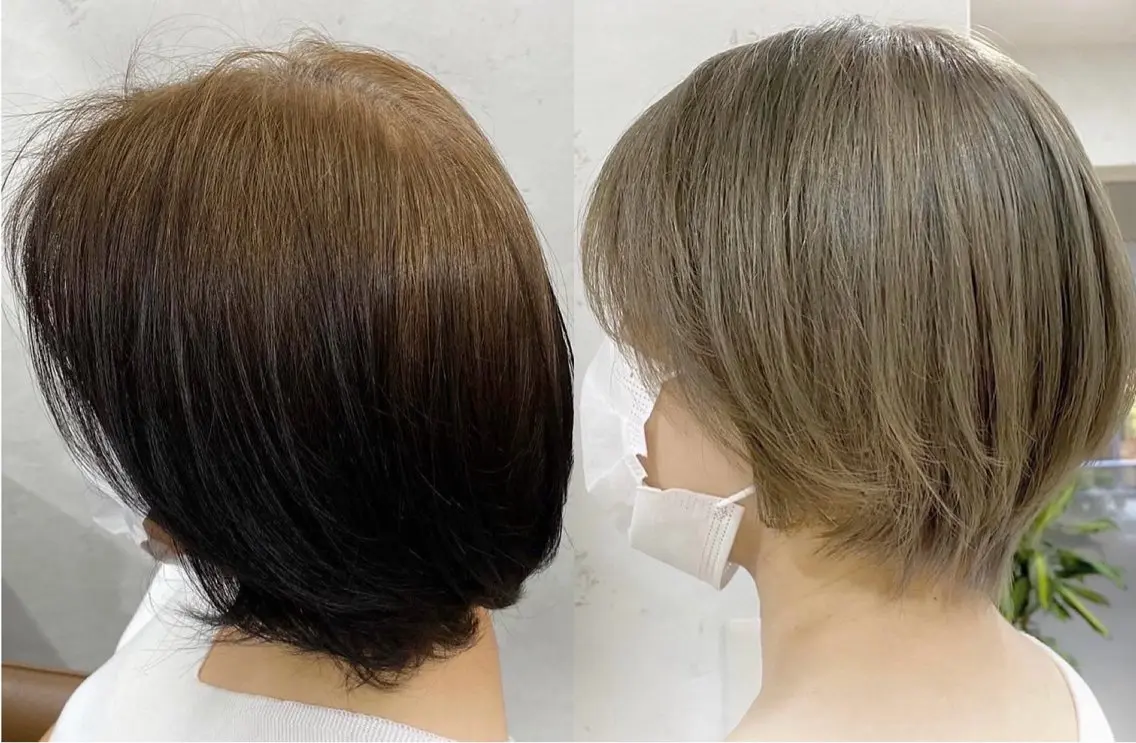 ショート カラー 🟩白髪ぼかし ショート/大司のヘアスタイル