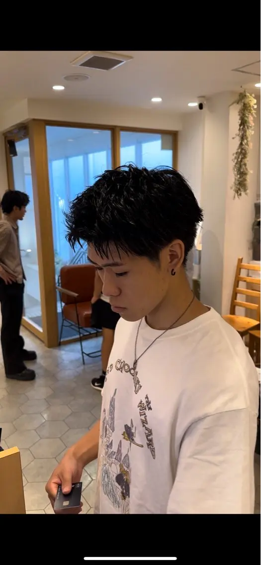 【メンズ限定】似合わせカット+ルーズショートパーマの写真