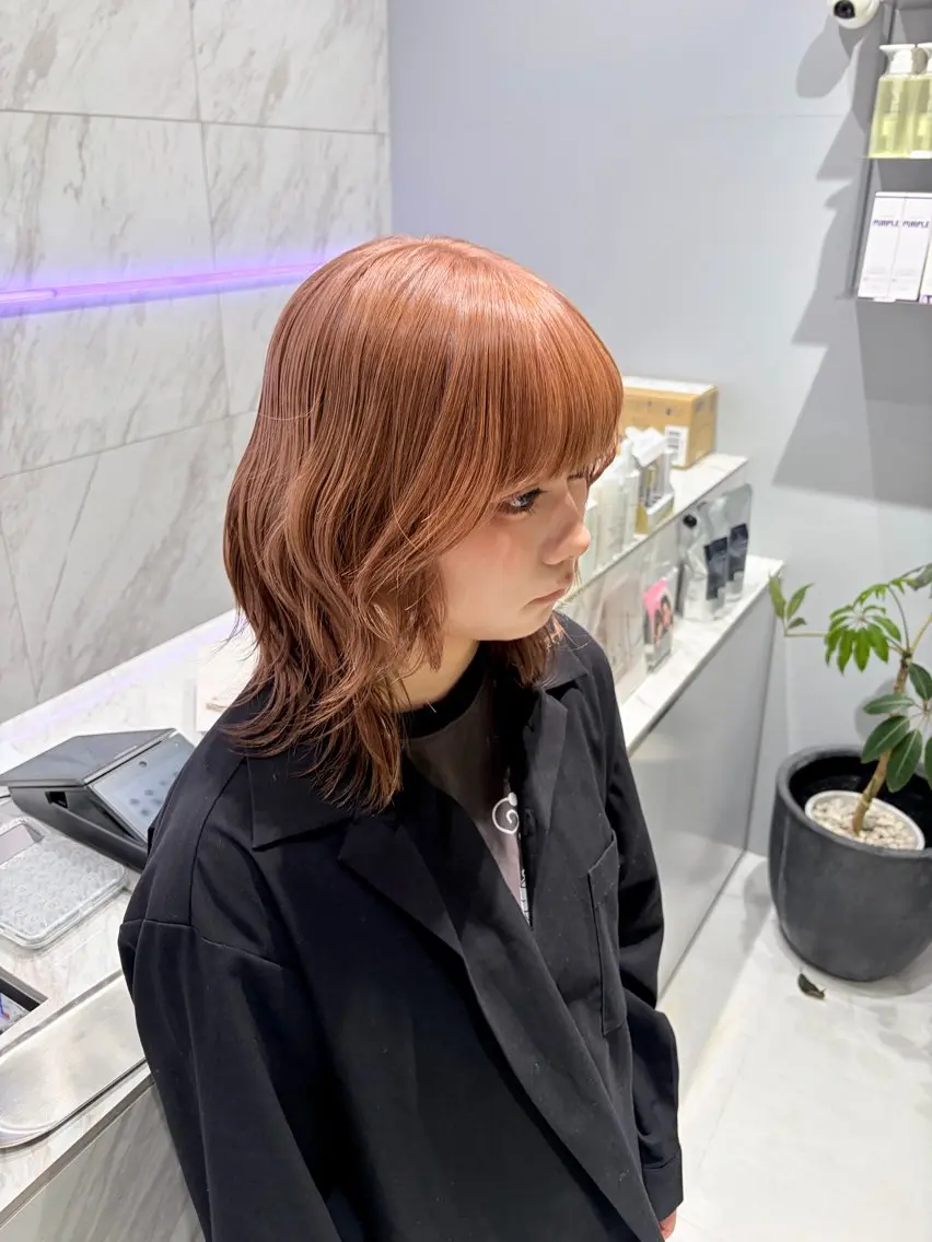 カラー cocoyu/新宿 /ブリーチカラーのヘアスタイル