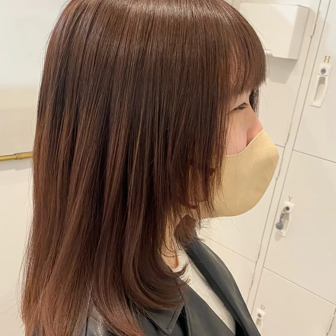 ミディアム カラー レイヤーカット カット ヘアカラー トリートメント H梅田 / 811 堀本菜奈のヘアスタイル