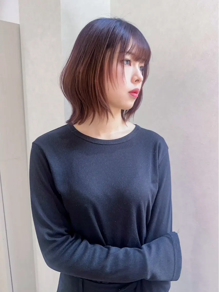 ミディアム ボブ 平 秀斗のヘアスタイル