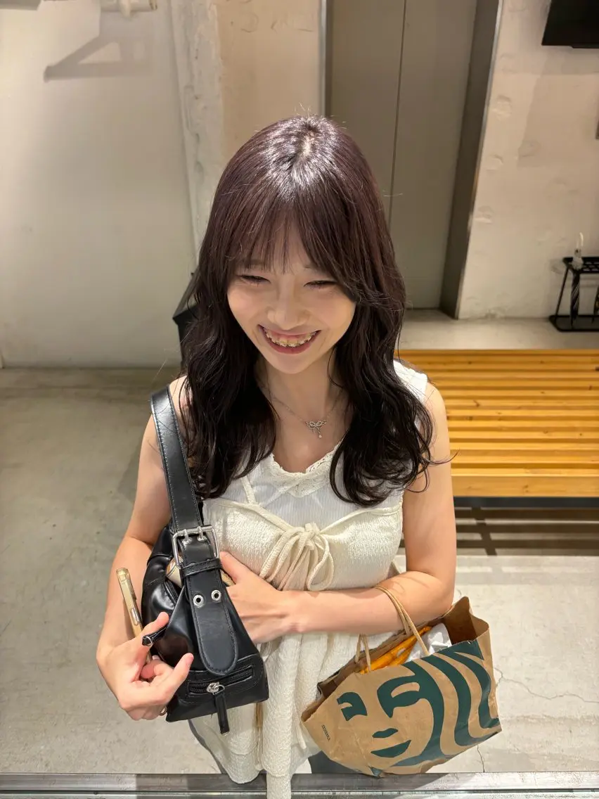 セミロング カラー ブリーチ ダブルカラー ハイトーンカラー パープルカラー ravens代表 ヒロムのヘアスタイル