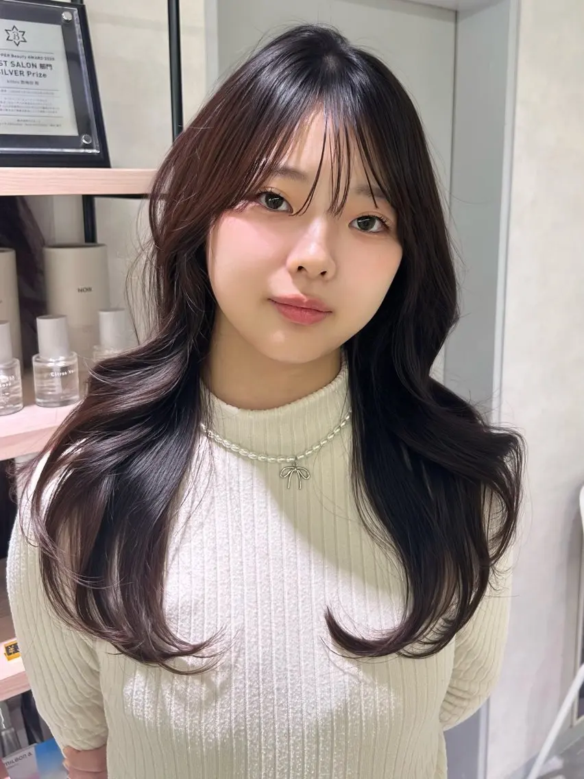 ロング カット ヘアカラー ayari🌸西梅田 カットモデル募集中✨のヘアスタイル