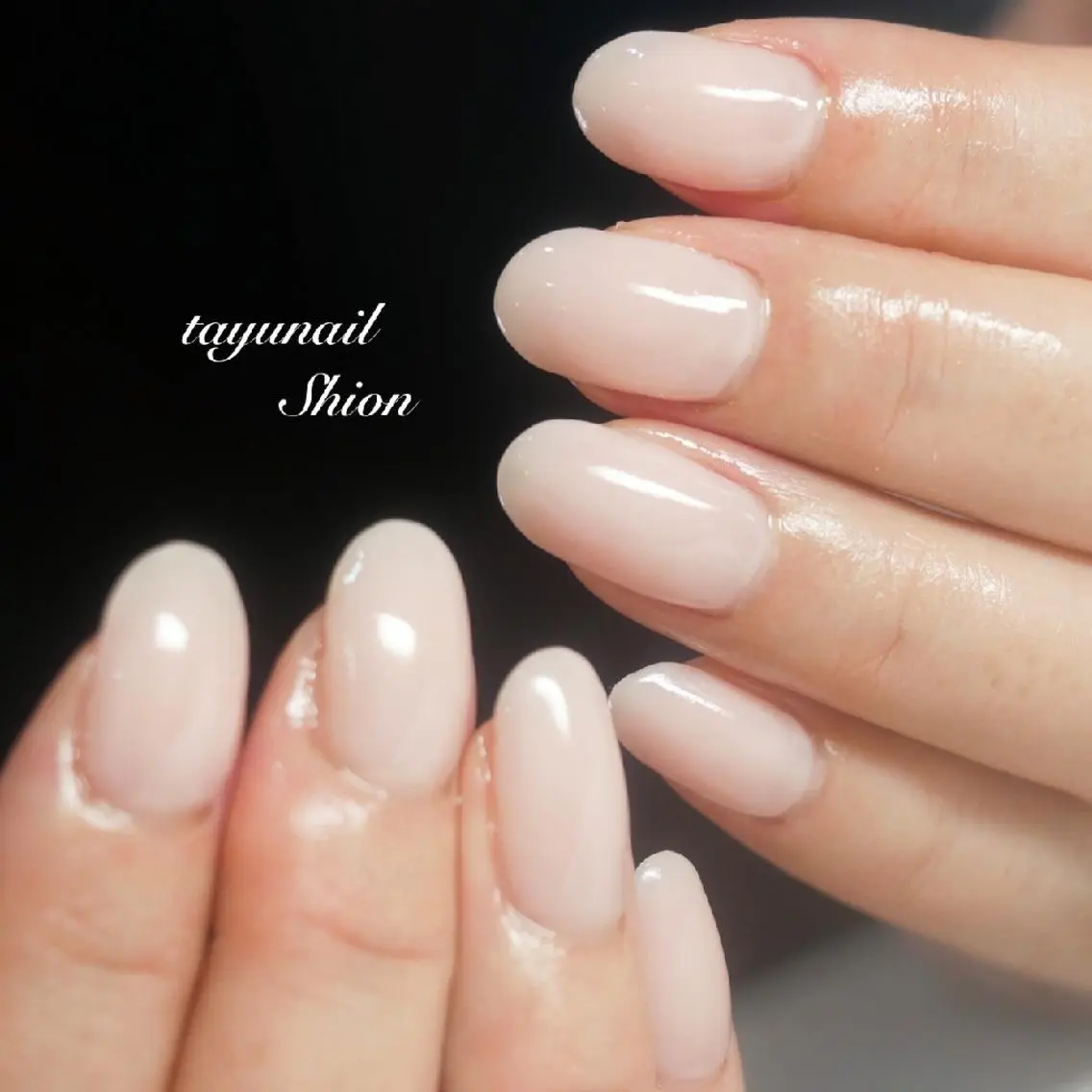 ネイル ブルー ジェルネイル ワンカラーネイル パラジェル シンプルネイル ネイルサロン 【たゆnail】のネイルデザイン