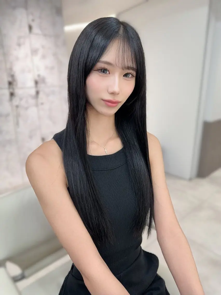 ロング カット ヘアカラー トリートメント ⭐️似合わせ⭐️/ ETOWA新宿/上村のヘアスタイル