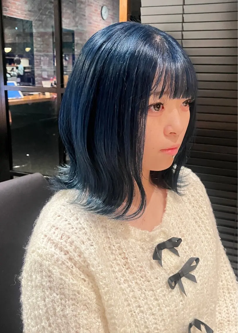 ミディアム カラー 田中 美月のヘアスタイル