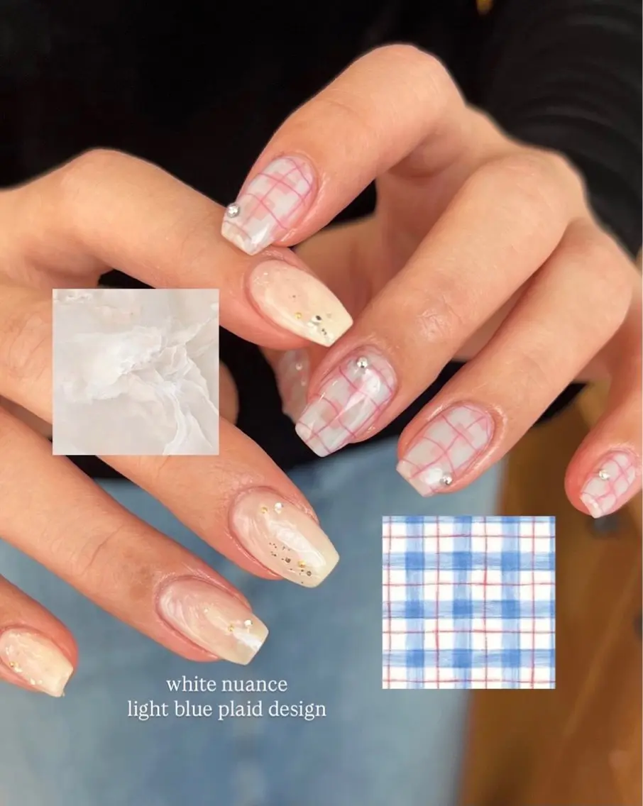 ネイル YumiNail 長さだし&ハンドケアのネイルデザイン