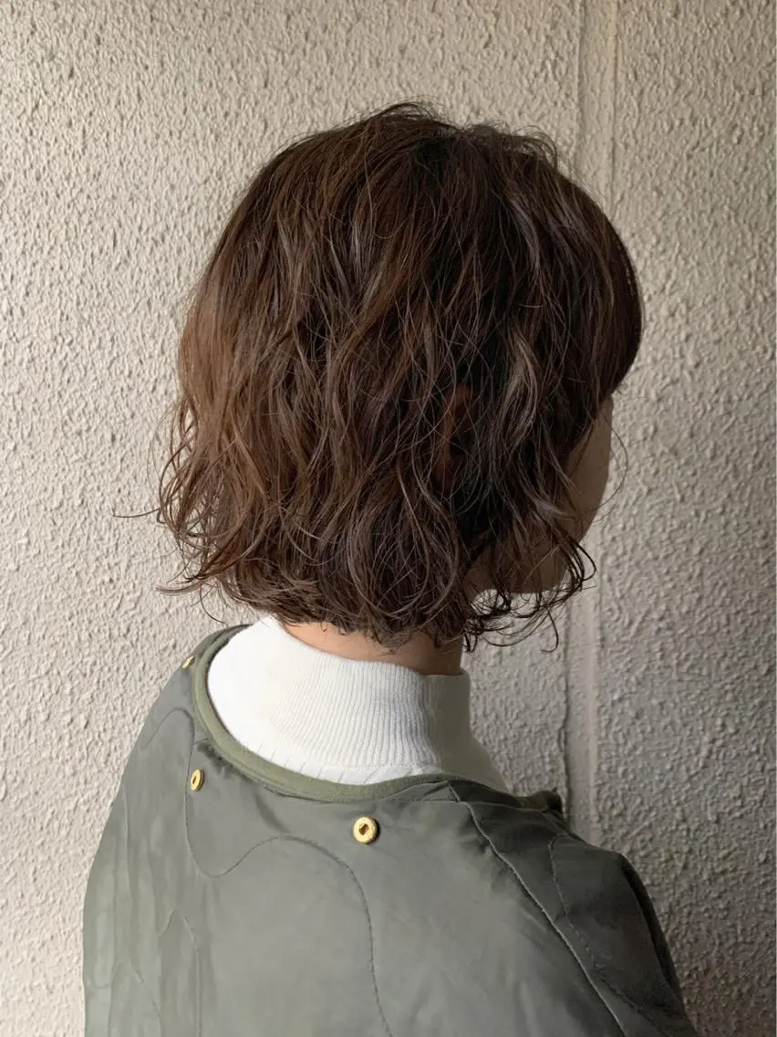 カット+BIKAKUパーマ+髪質改善トリートメントの写真