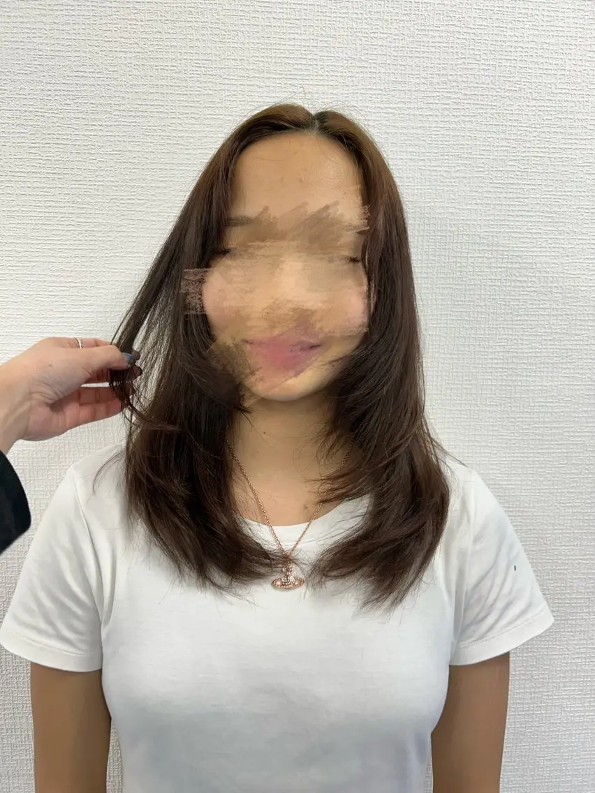 ロング カラー ヘアアレンジ メンズ さくら🍒 暖色カラー/髪質改善のヘアスタイル