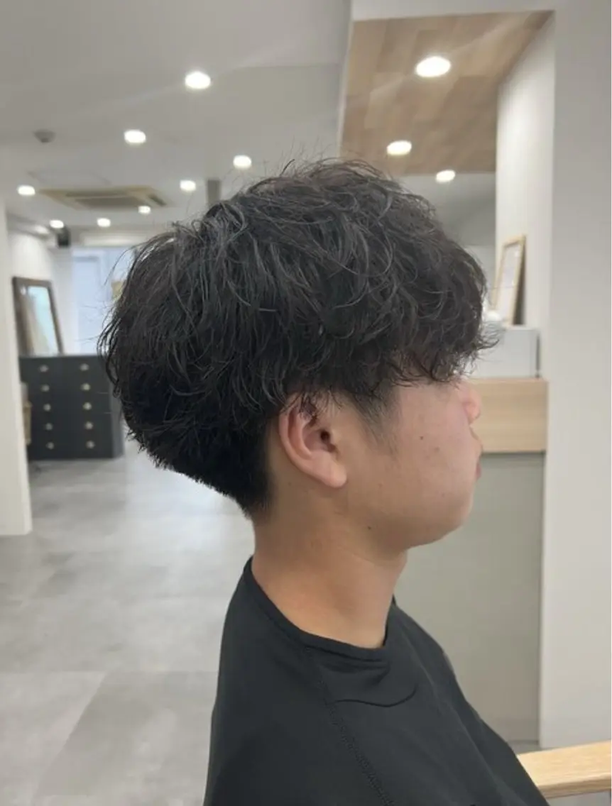 パーマ メンズ パーマ 川北 恭輝のヘアスタイル