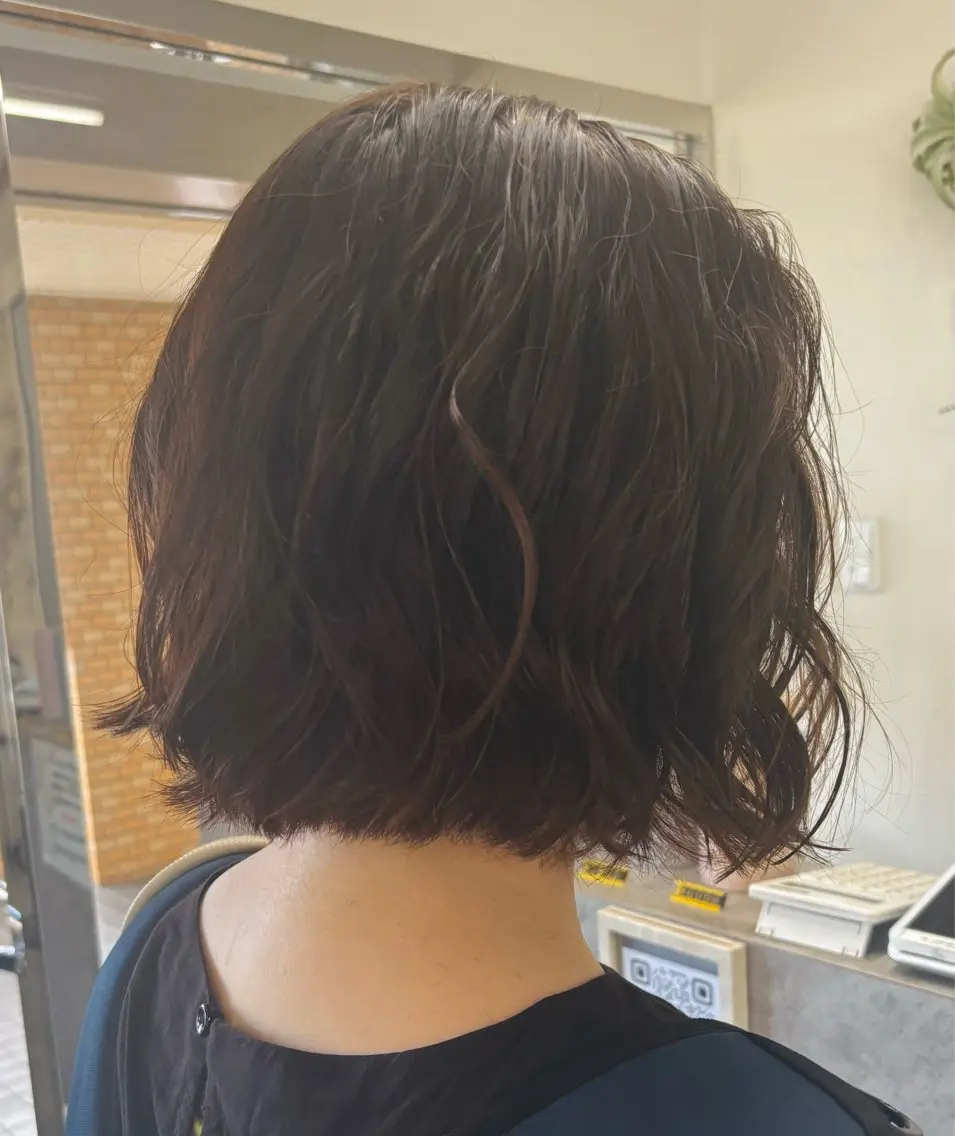 平日18時限、ボブパーマモデル募集してます!※ブリーチや縮毛矯正の履歴がある方はお断りさせていただく場合がございます。の写真