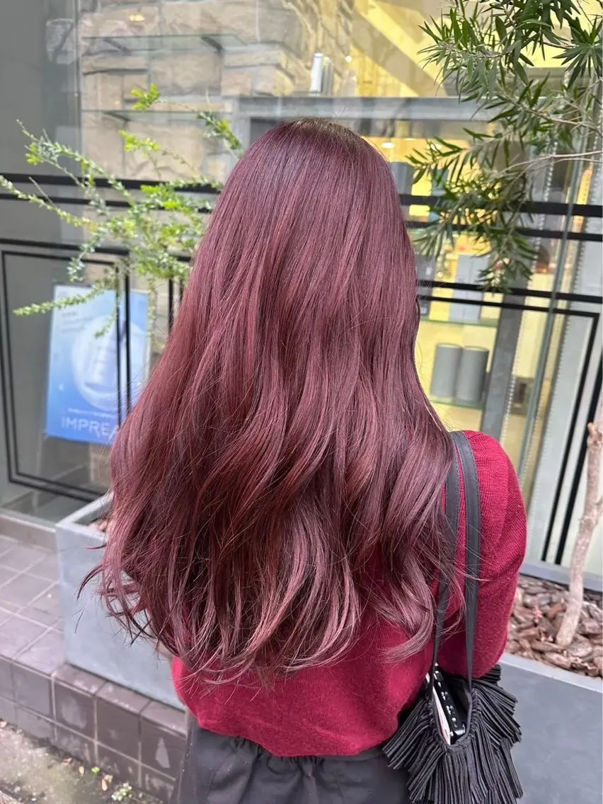 🖤🩷bleachなし暖色W color🩷🖤の写真
