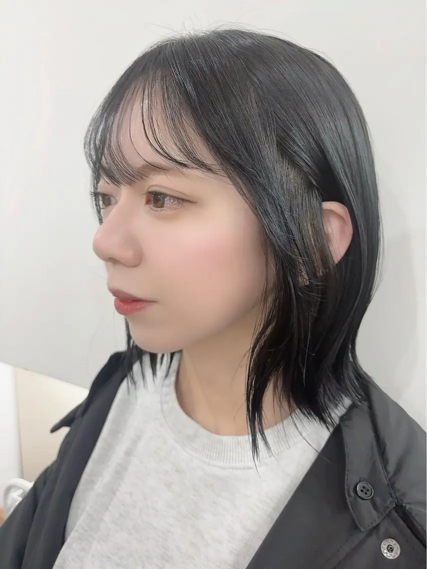 ショート カラー 透明感カラー ダブルカラー ハイライトカラー イルミナカラー インナーカラー カット ヘアカラー トリートメント misa🫧ナチュラ ル縮毛矯正/髪質改善のヘアスタイル