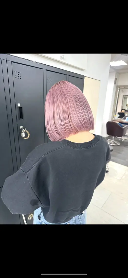 ショート ヘアカラー トリートメント 透明感カラー/暖色 木村 実来のヘアスタイル