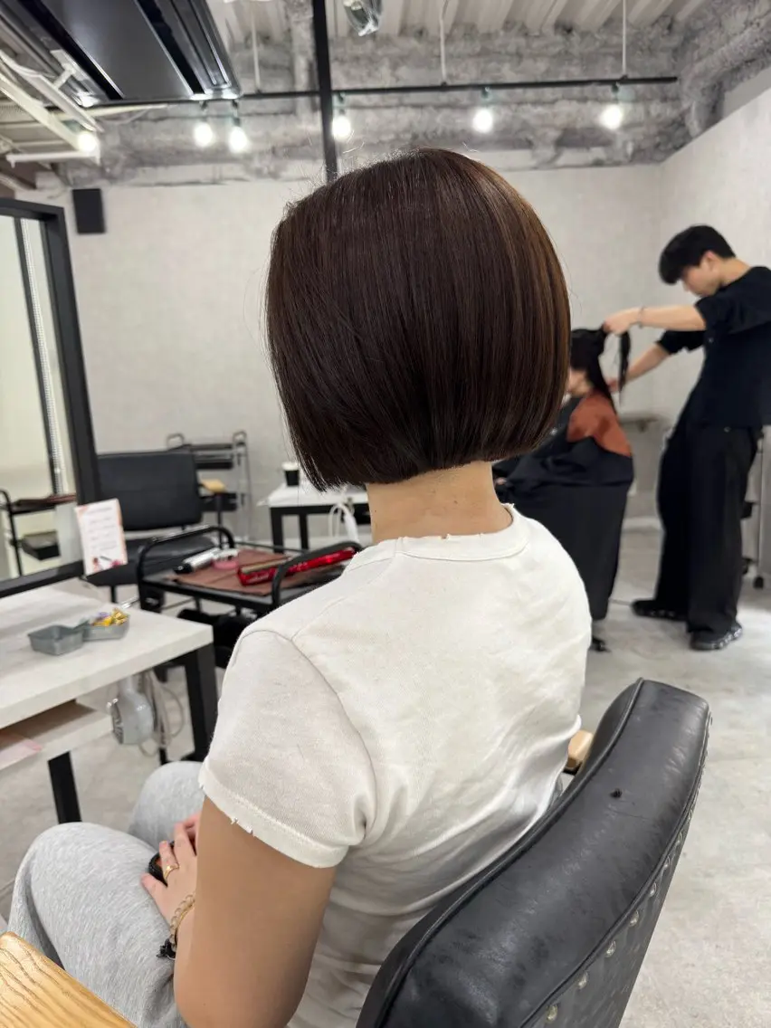 ショート ボブ 無料カットモデル/ 梅田🌱さかそ。のヘアスタイル