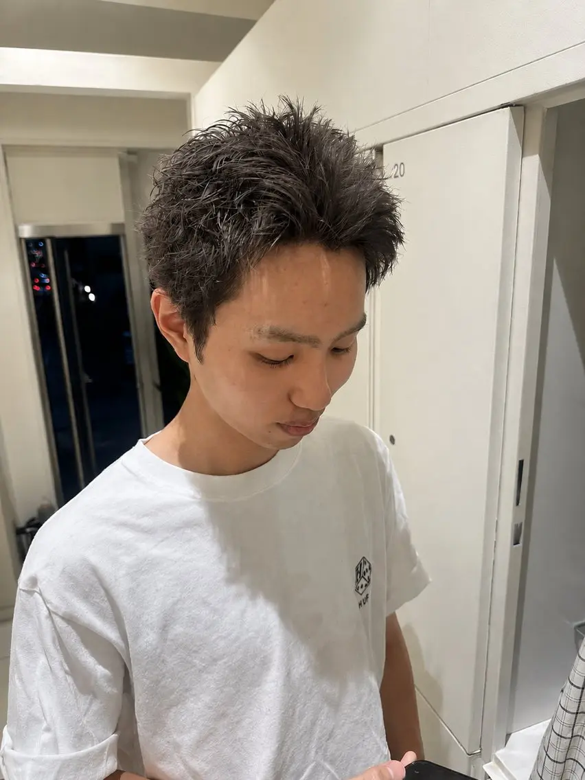 メンズカラー➕オージュア1ステップトリートメントの写真