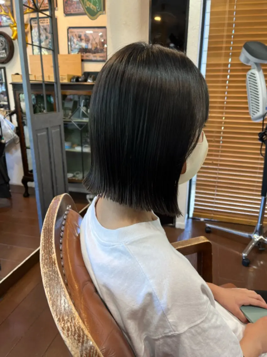 ミディアム 野崎 勝嗣のヘアスタイル