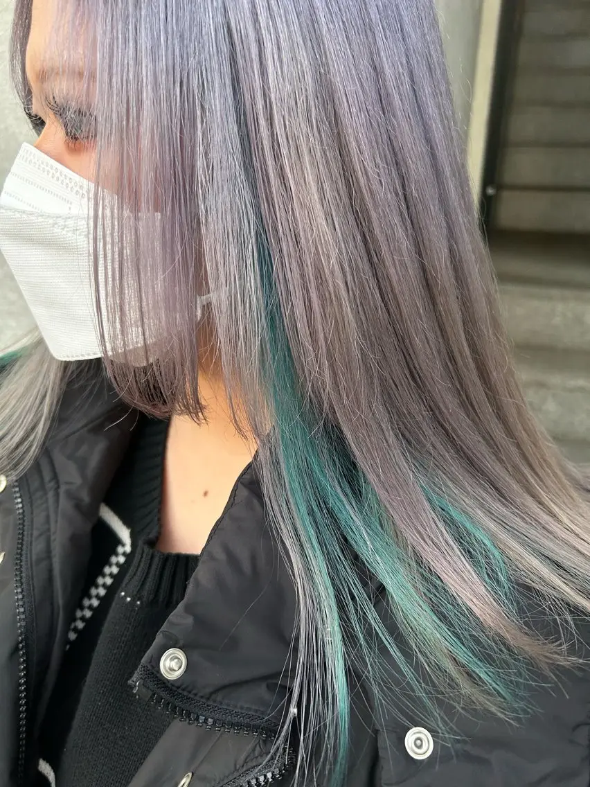 ミディアム ヘアカラー トリートメント 推しカラー オタク美容師 山本のヘアスタイル