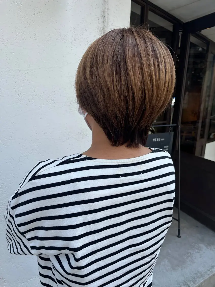 ショート カラー 韓国好き🇰🇷 美容師MIKUのヘアスタイル