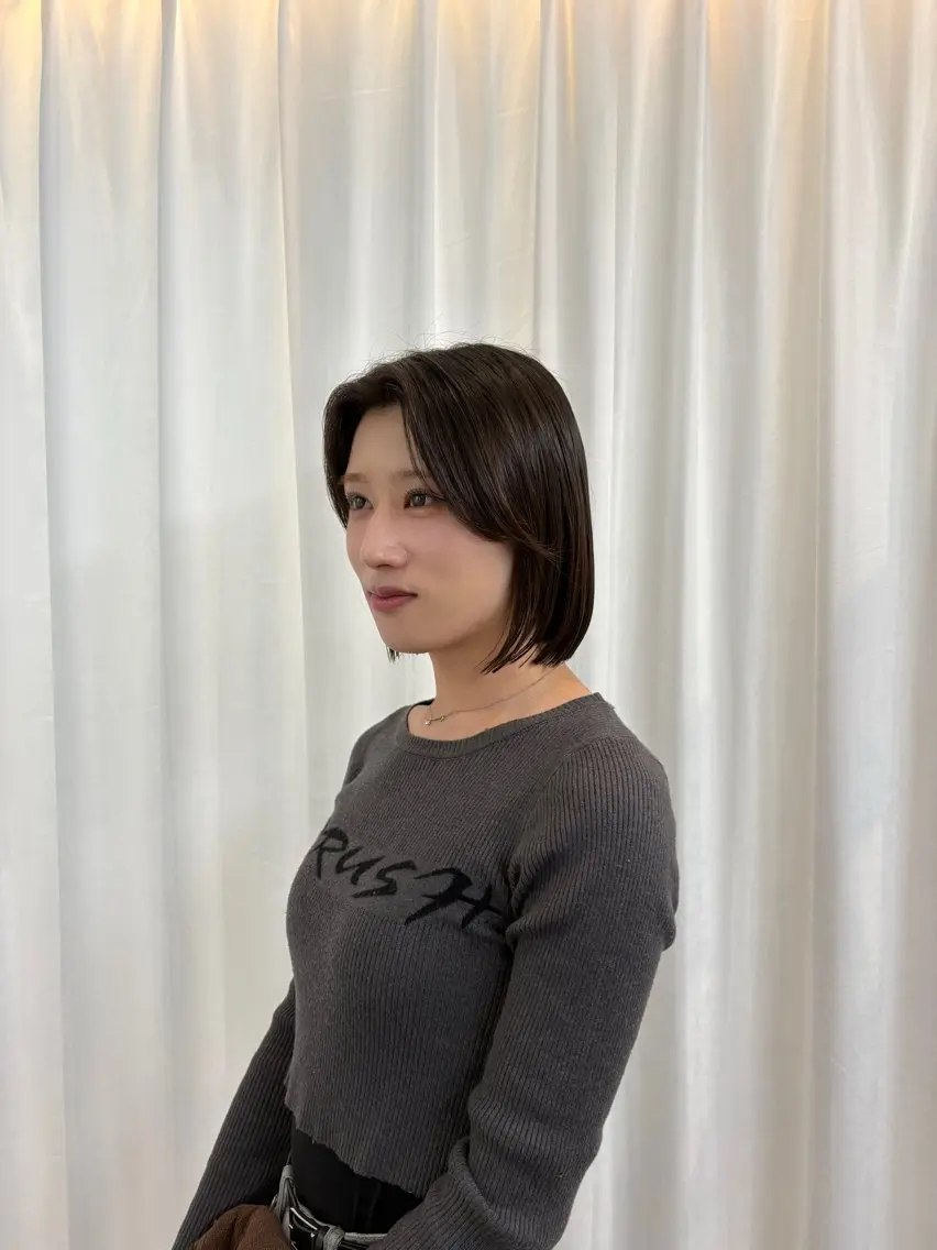 ショート 顔周りカット レイヤーカット Lidee kanonのヘアスタイル