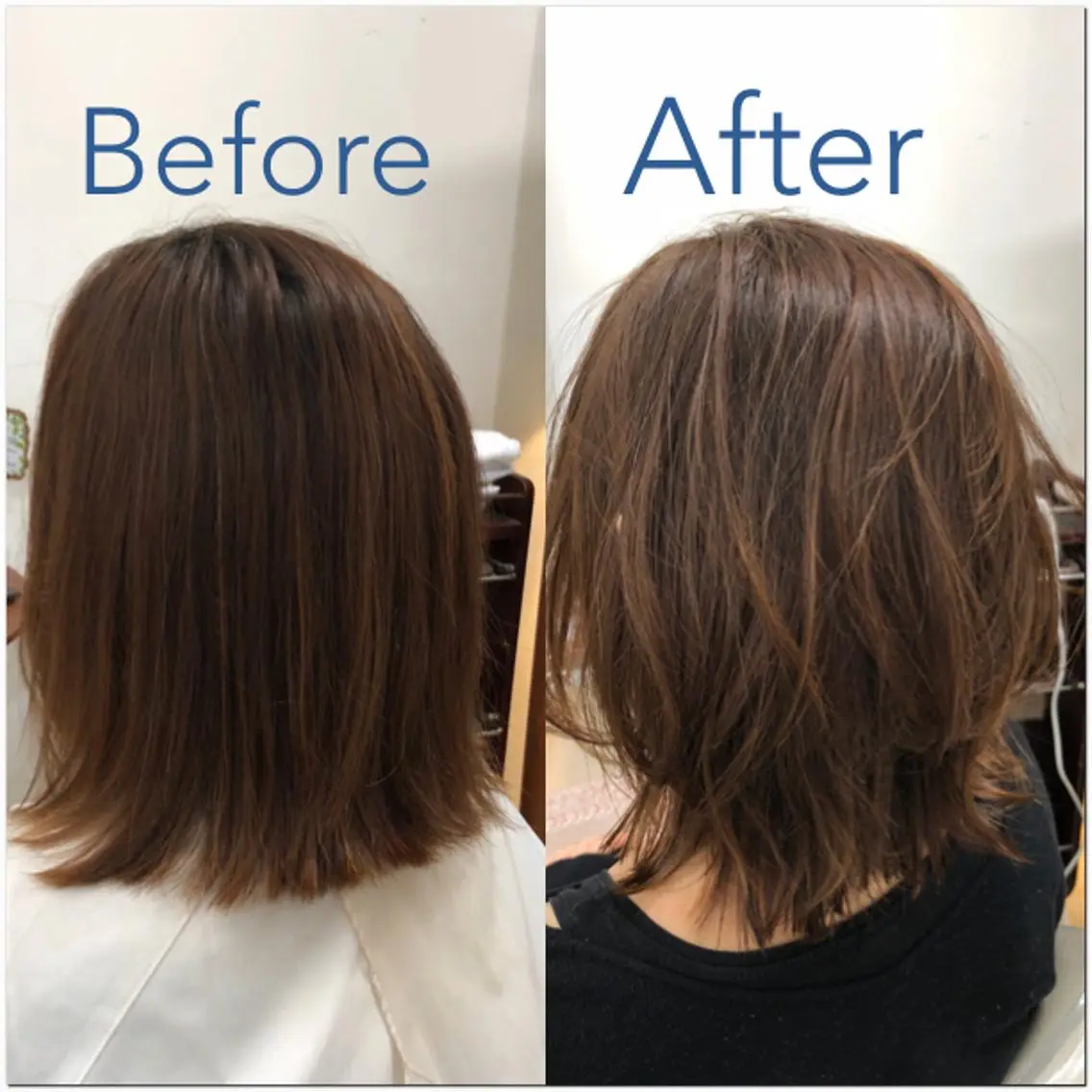 ミディアム 岩出 俊のヘアスタイル