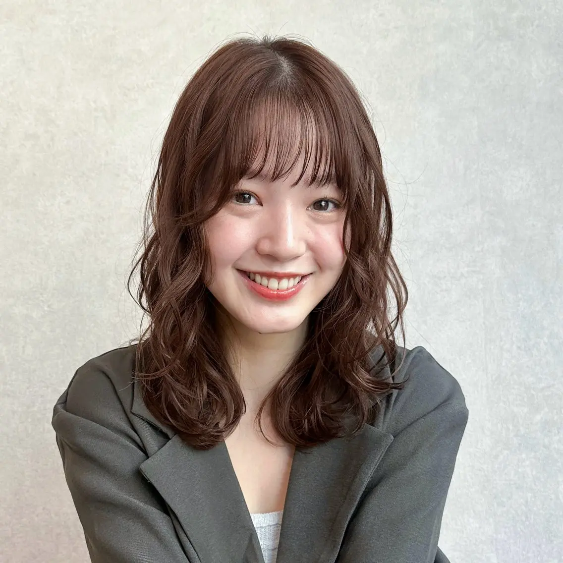 ミディアム カラー パーマ ブラウンカラー ココアブラウン ヘアカラー トリートメント 🫧もも🫧 ／パーマ/似合わせ/のヘアスタイル