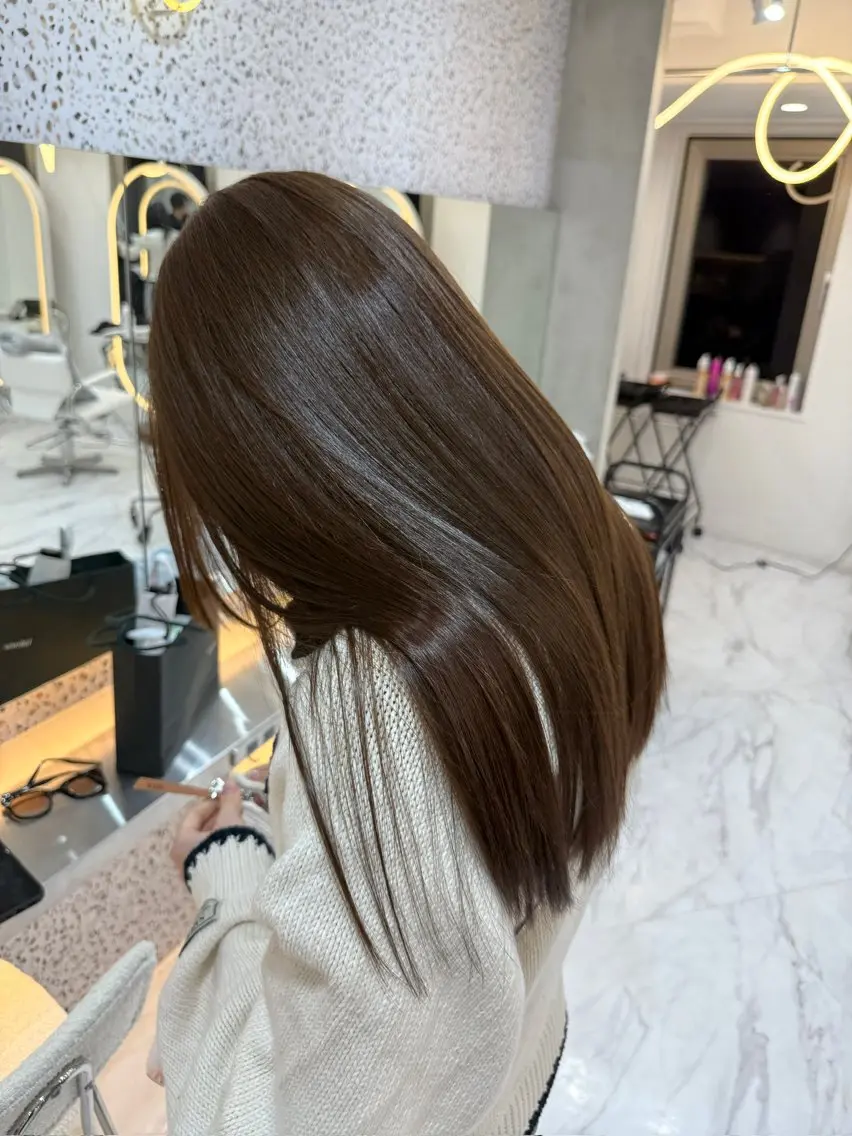 ロング ヘアカラー トリートメント 髪質改善×艶カラー / sayaka🤍のヘアスタイル