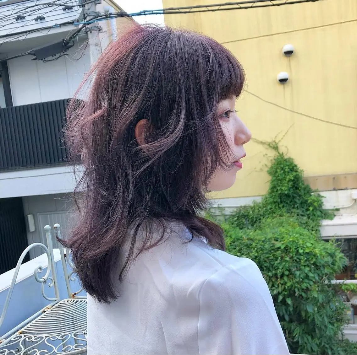 ミディアム カラー happy  man 🌸クロスパーマ🌸のヘアスタイル