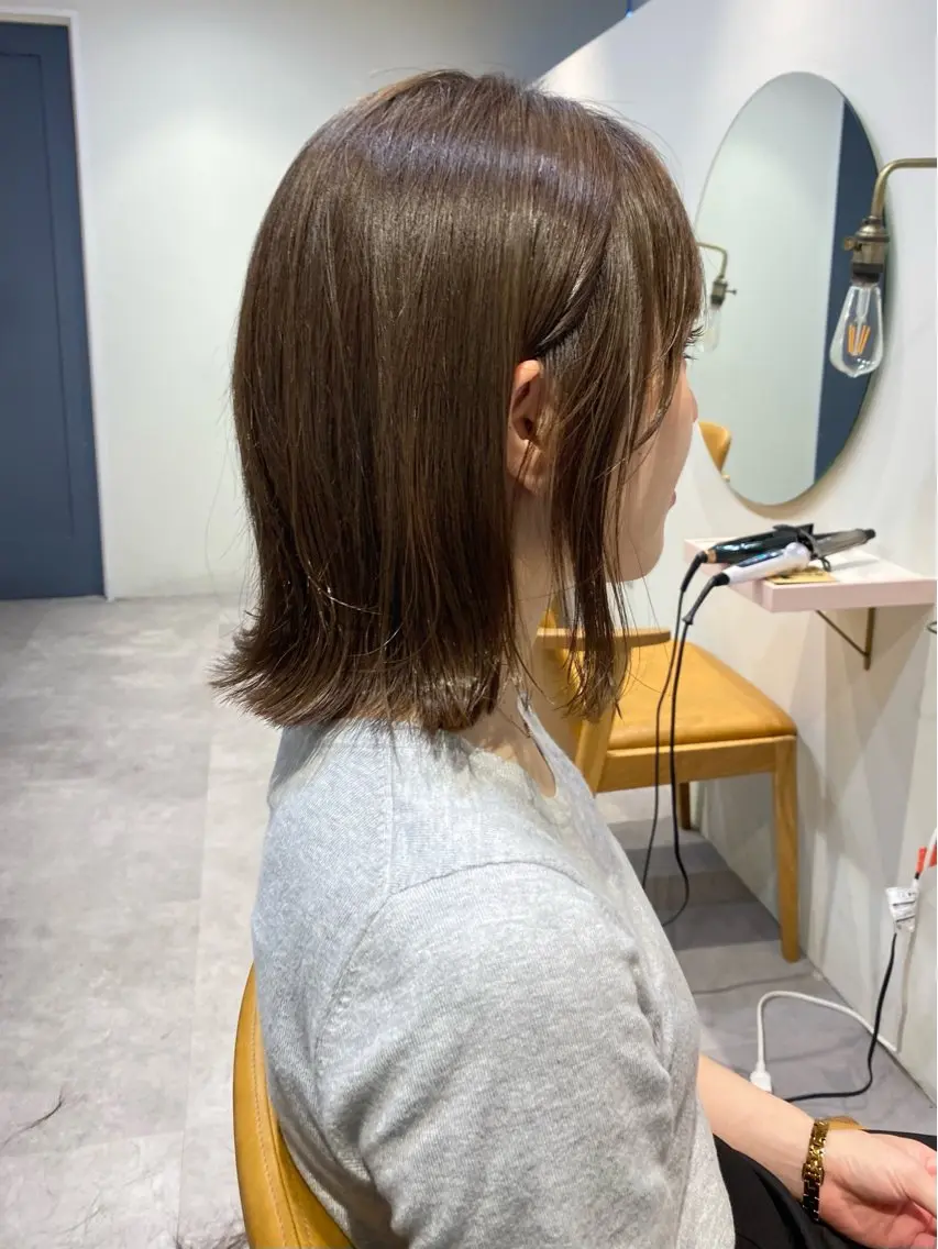 ミディアム カラー 当日予約大歓迎💗 依田瑞希のヘアスタイル