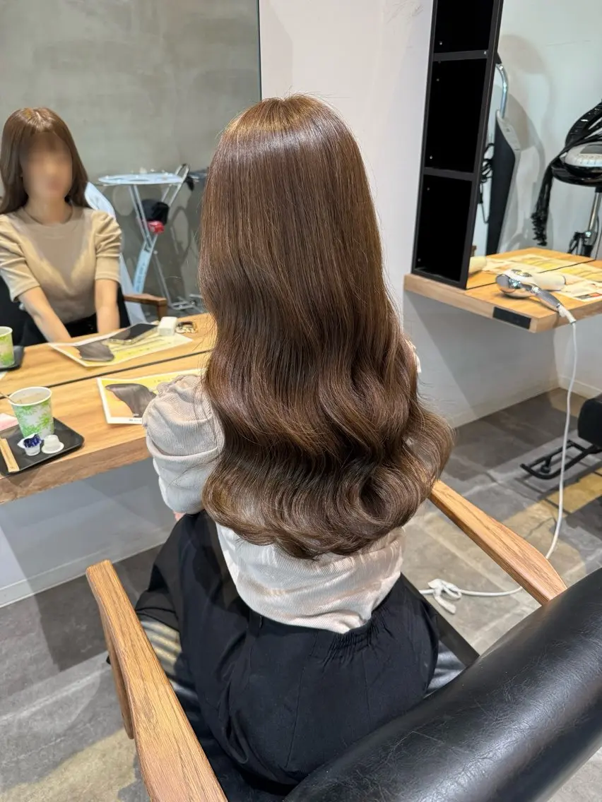 ロング ヘアカラー トリートメント 艶カラー /顔周り◎ 小川泰輝🫧のヘアスタイル