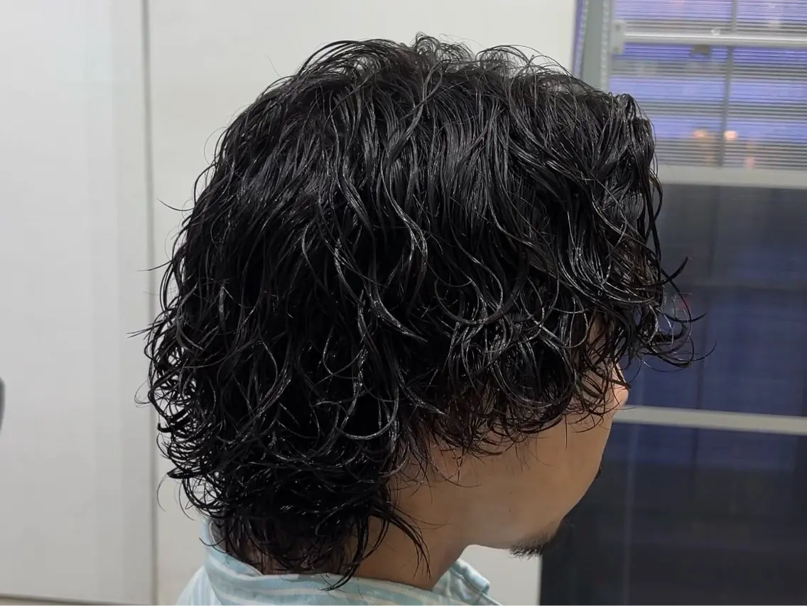 ミディアム パーマ メンズ 町田No.1パーマ 特化✂︎小杉澪生のヘアスタイル