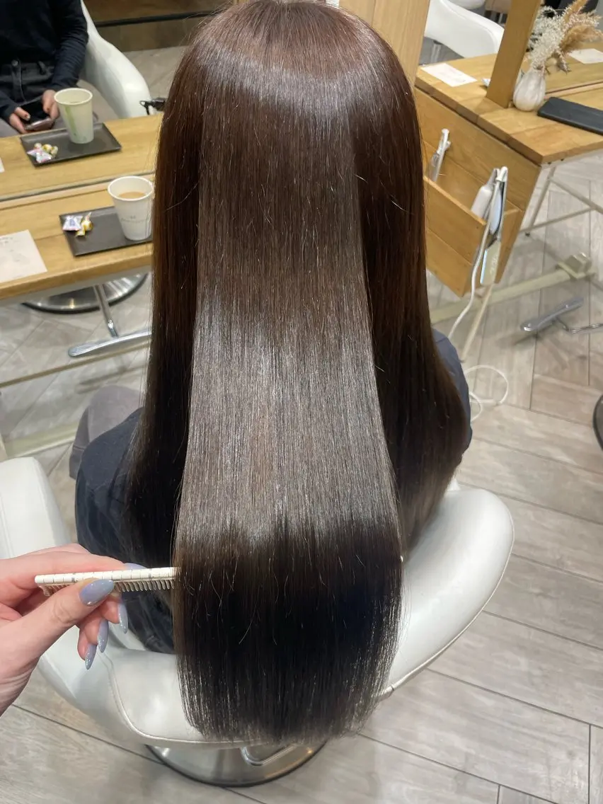ロング カラー オレンジ ヘアカラー 森 千晶のヘアスタイル