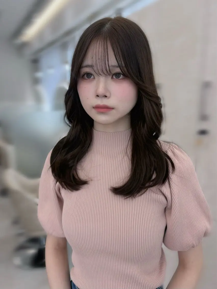 セミロング カラー ブラウンカラー ショコラブラウン 髪質改善 似合わせカット トリートメント カット ヘアカラー トリートメント 顔まわり特化🫧大人 垢抜け💓SHIONのヘアスタイル
