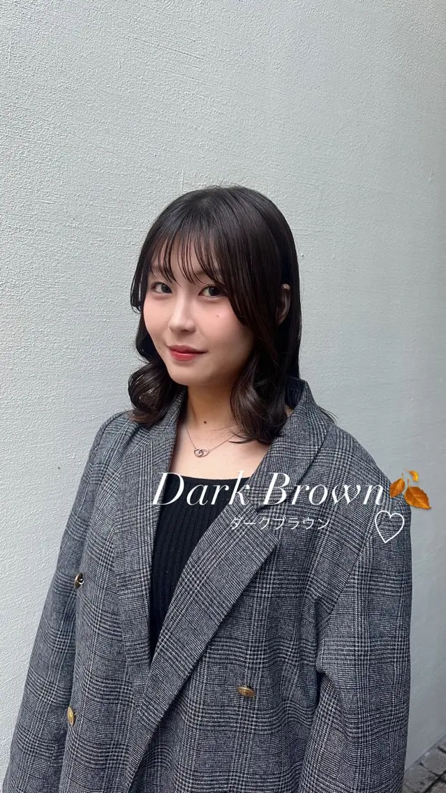 ミディアム カラー ヘアカラー トリートメント aoi🍀暖色 /透明感カラー♡のヘアスタイル