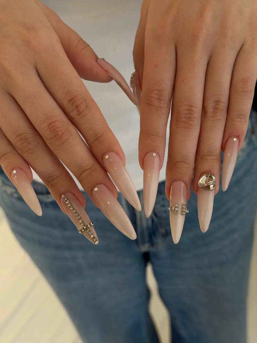 ネイル ハンドネイル なぽ ❤︎長さだし / 韓国nailのネイルデザイン