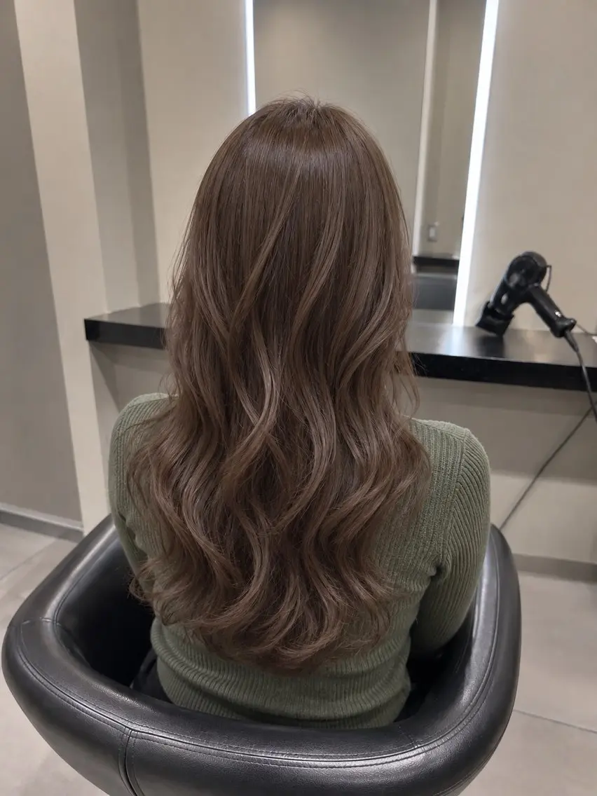 ミディアム カラー ブラウンカラー トリートメント 🌈ウルトワ水素 髪質改善naru🌈のヘアスタイル