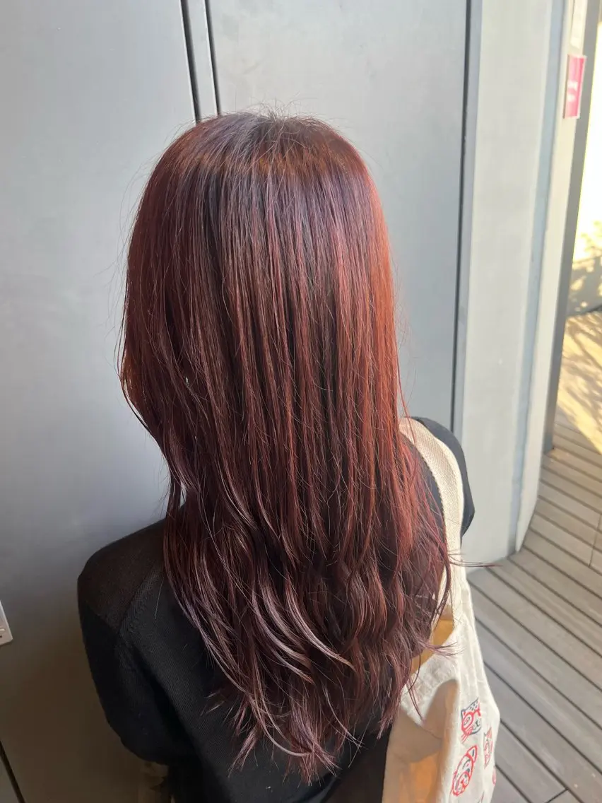 セミロング カラー ダブルカラー寒色系 ボリューム改善ハヤトのヘアスタイル