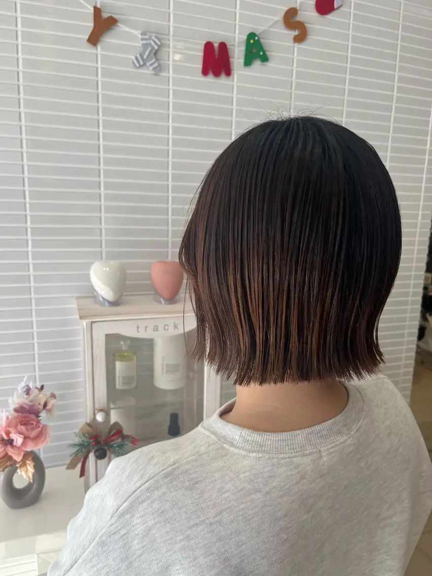 ショート 切りっぱなしボブ ボブ juri / 韓国ヘアのヘアスタイル