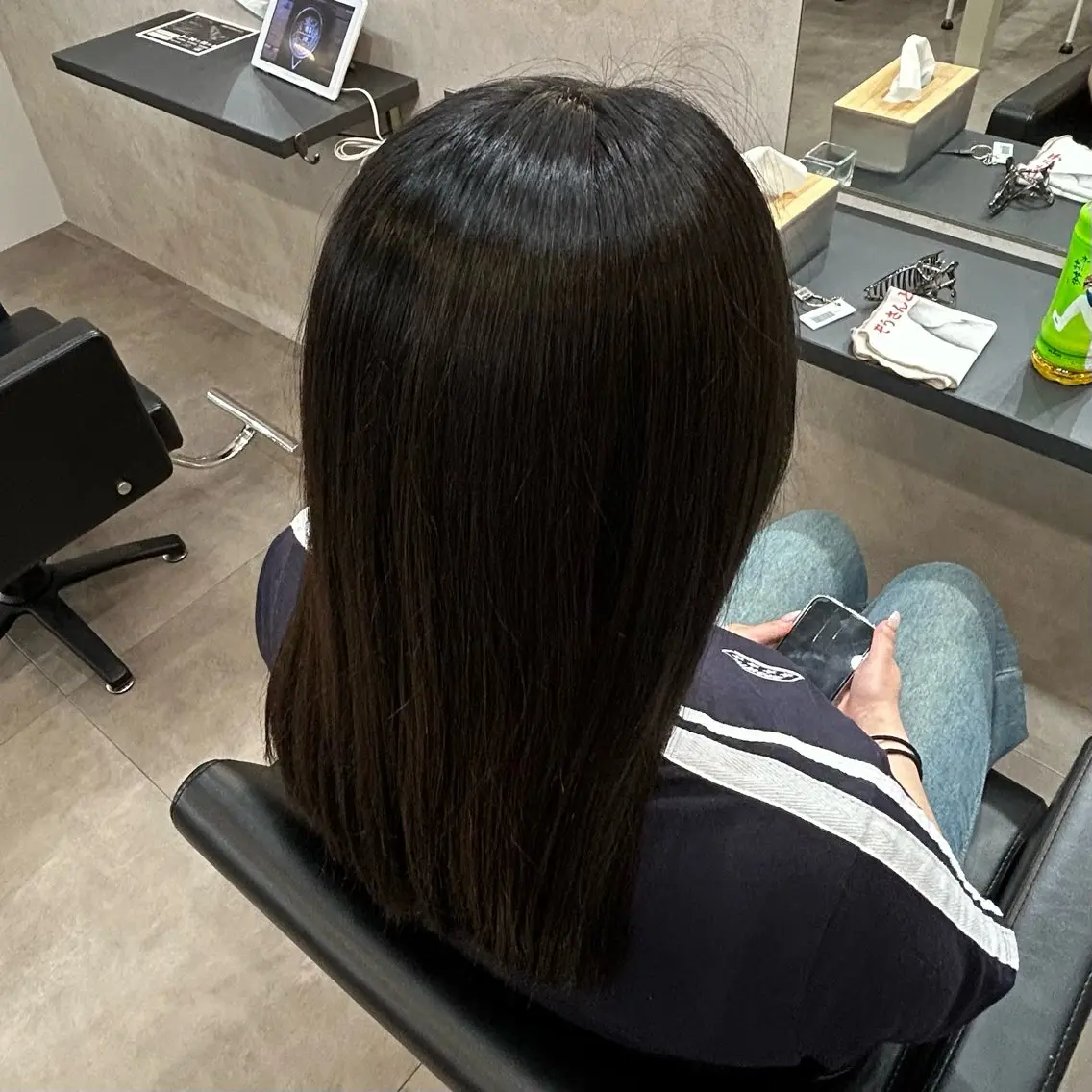 ロング カラー ブリーチ 透明感カラー ダブルカラー ブリーチなしカラー 石原 侑季のヘアスタイル