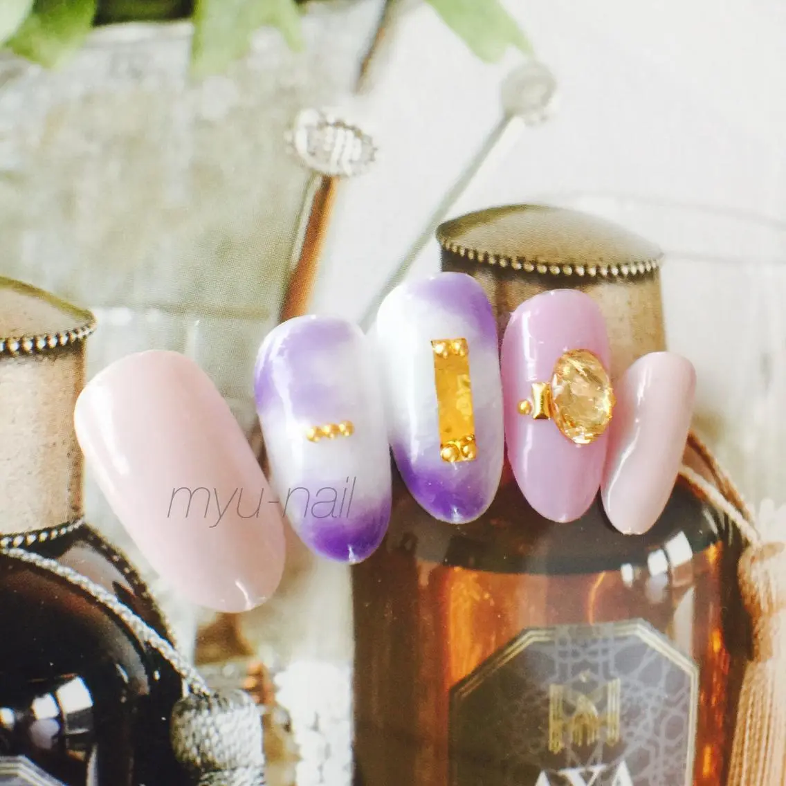 ネイル アートネイル ネイルチップ ホームサロン myu-nailのネイルデザイン