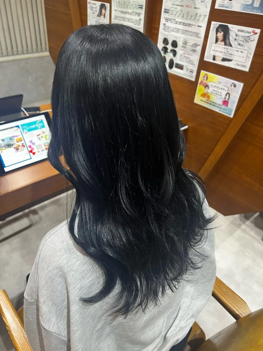 ロング 顔周りカット レイヤーカット ⋆˙⟡かなこ⟡˙⋆ 🍰ショート募集中！のヘアスタイル