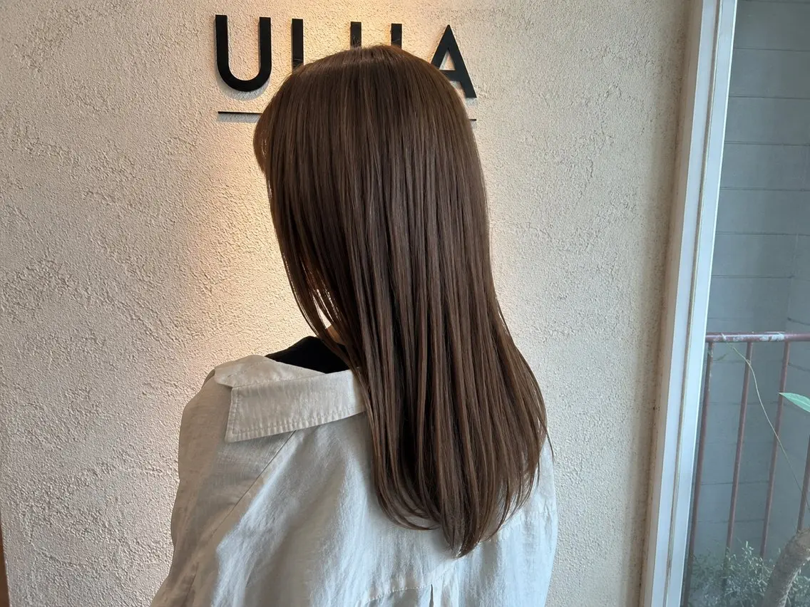 ロング 🎀リオ🎀縮毛矯正 ＋透明感カラーのヘアスタイル