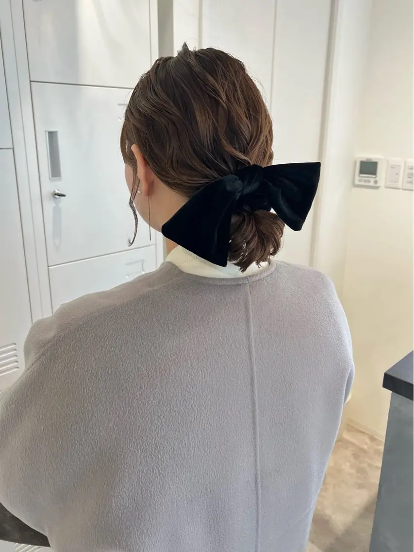 ショート ヘアアレンジ ヘアセット 黒阪 なみのヘアスタイル