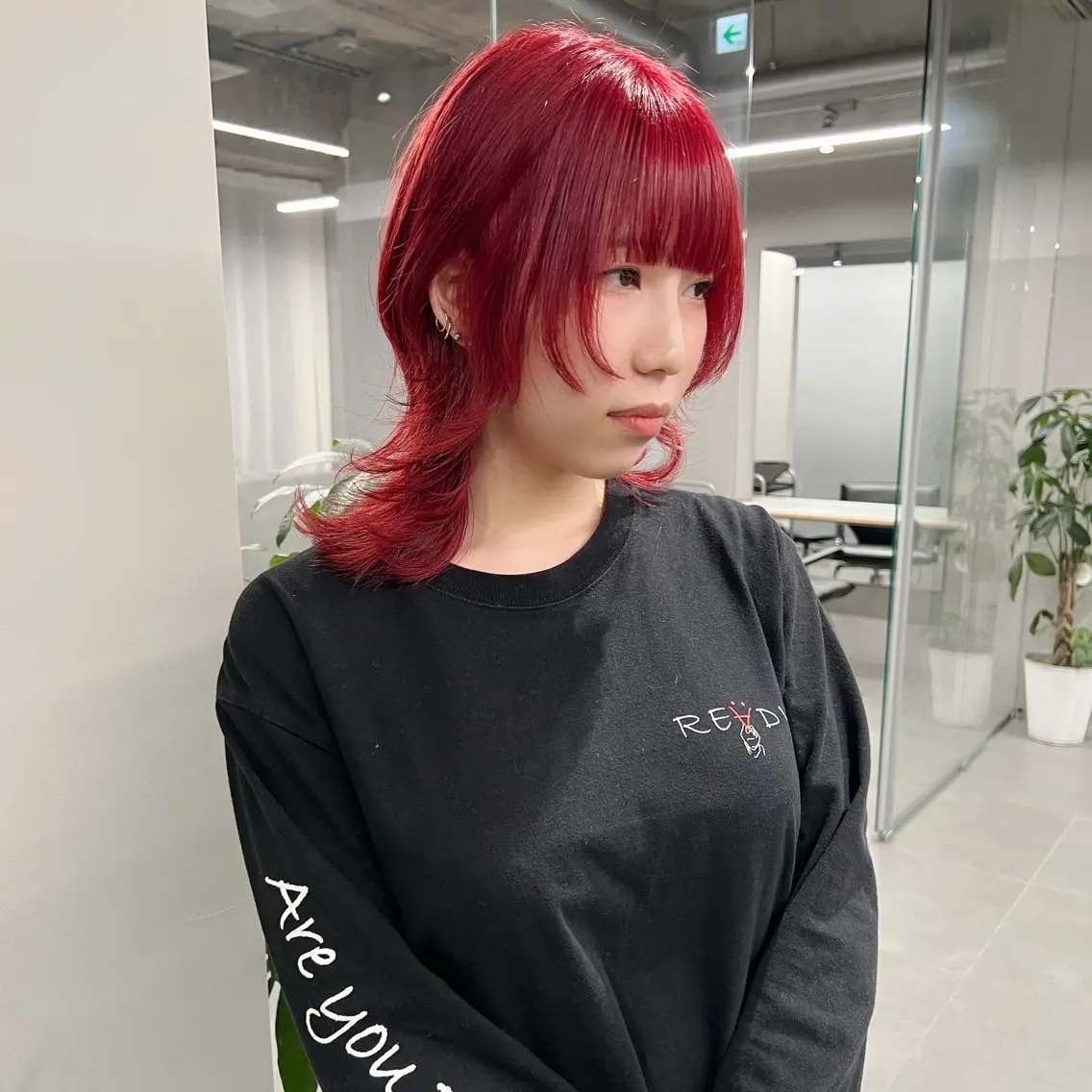 ミディアム 🐺立川のウルフ屋 さん🐺おかみ🐺のヘアスタイル