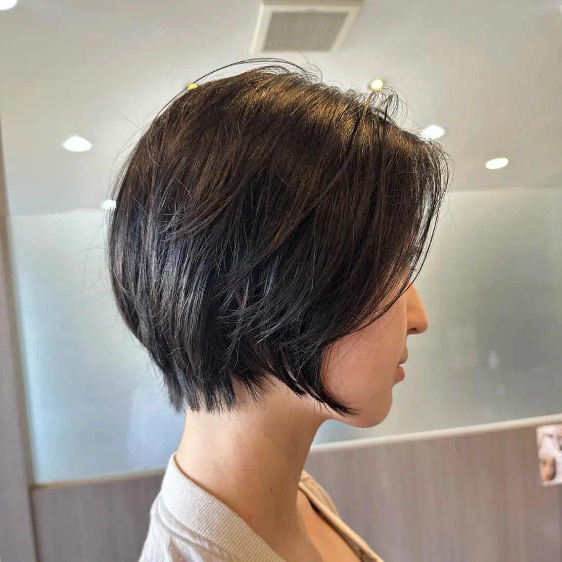 ショート ショートボブ ボブ ショートヘア 小嶋 菜々子のヘアスタイル