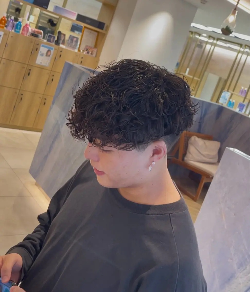ショート パーマ メンズ カット パーマ 【再現性120%】 🔥龍也リュウヤ🔥のヘアスタイル