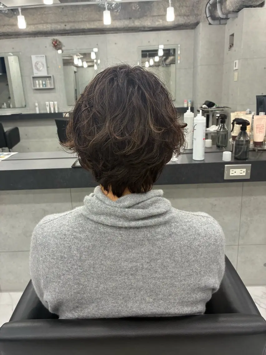 ショート パーマ カット パーマ Endearing 🌟銀座のヘアスタイル