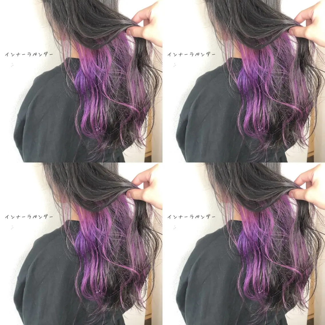 セミロング カラー ブリーチ ラベンダーカラー あさだ しゅうたろうのヘアスタイル