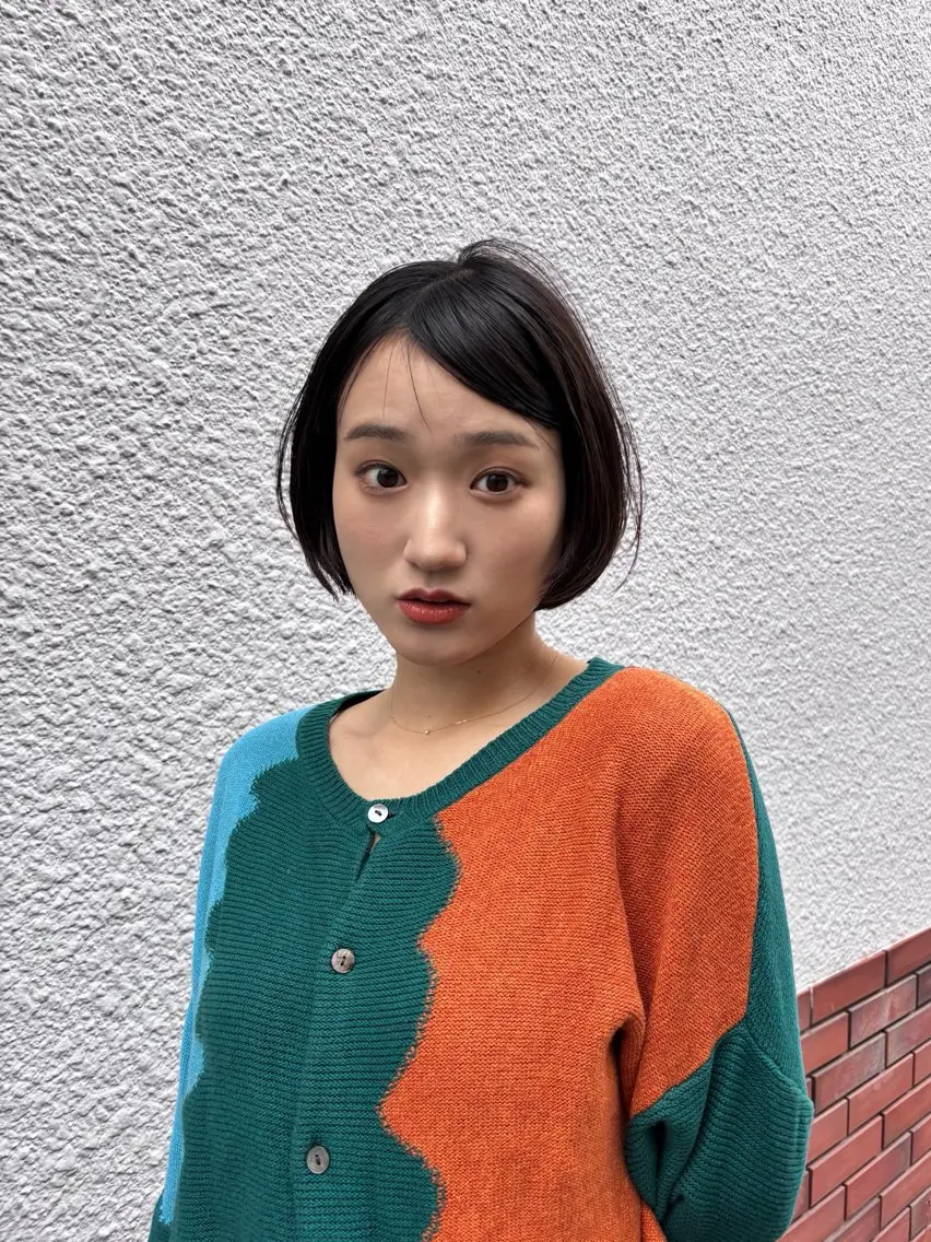 ショート ボブ 顔周りカット レイヤーカット カット kaze代官山 🪽kanameのヘアスタイル