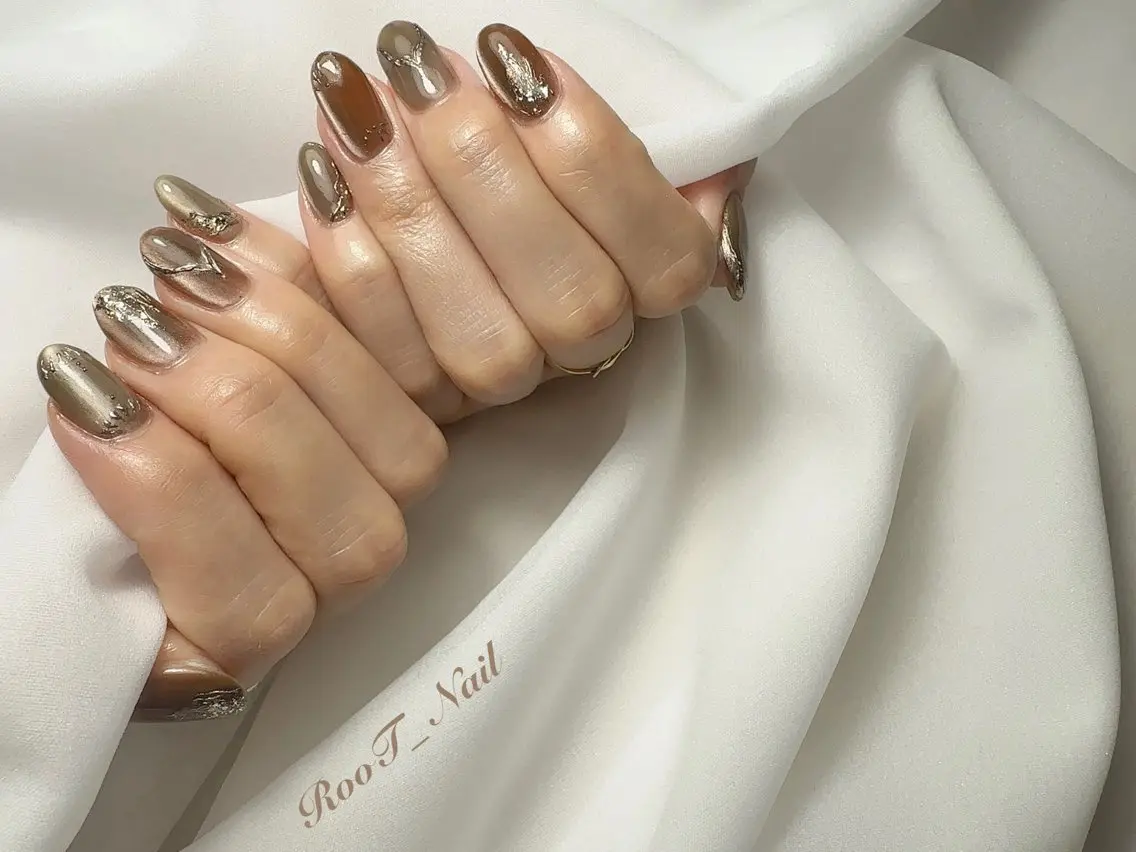 ネイル アートネイル マグネットネイル ハンドネイル RooT Nailのネイルデザイン